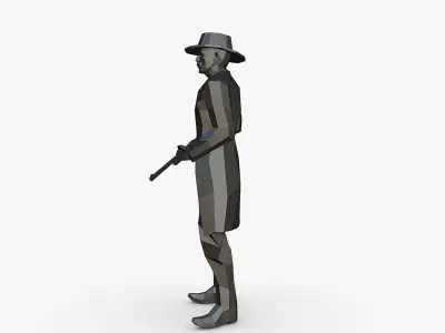 cowboy 3D print model