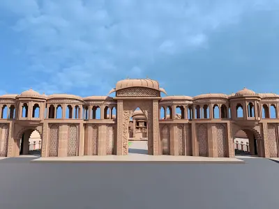 Indian architecture  3D model