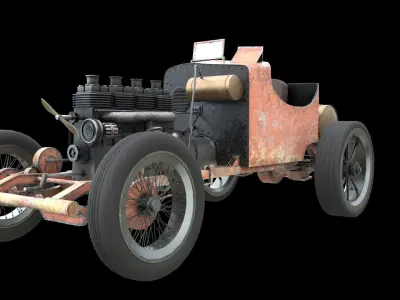 Vintage car model 3D model