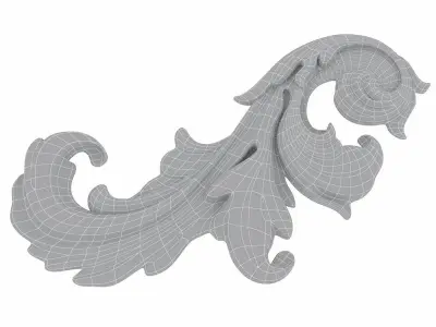 Carved decor 011 3D model 3D model