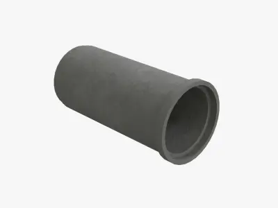 Concrete Pipes Low-poly 3D model