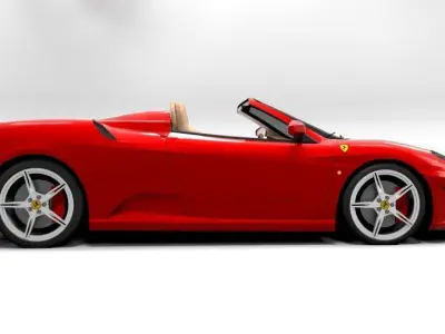 FERRARI F430 SPIDER Low-poly 3D model