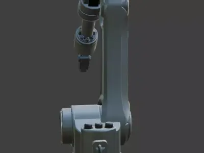 High Detail Mechanical Robot Arm 3D model