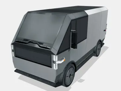 Canoo MPDV 2 2024 Low-poly 3D model