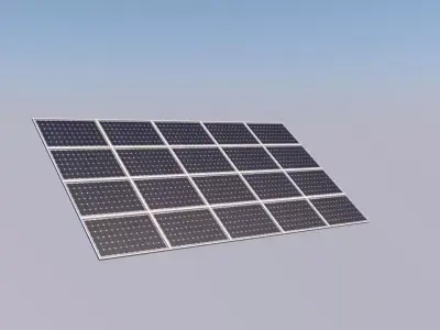 solar panel Free 3D model
