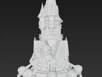Gothic Tower Adorned with One 3D model
