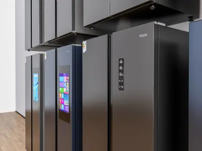 Kitchen and Home  appliances models library  fridge refrigerator Low-poly 3D model