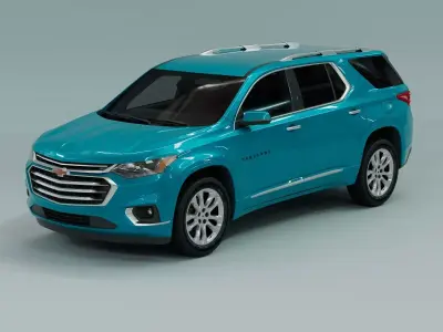 Chevrolet Traverse  2022 Low-poly 3D model