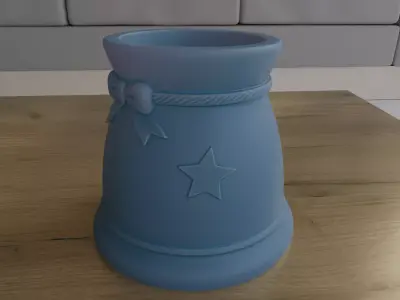 Santa Bag Planter and Candy Container STL 3D print model