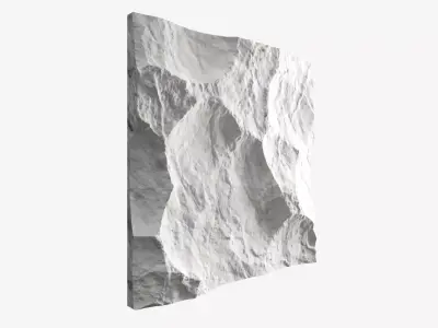 274-RockPanel rock wall art 3D model