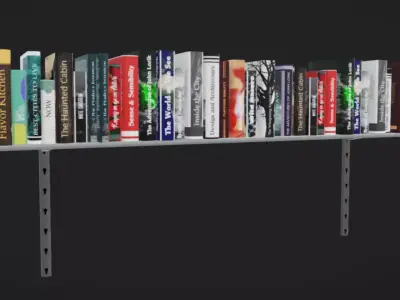 Shelves Low-poly 3D model