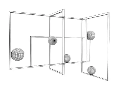 Mondrian Pendant Lamp Free 3D model