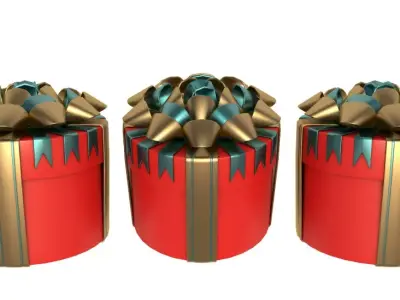 Gift Box collection 3D model