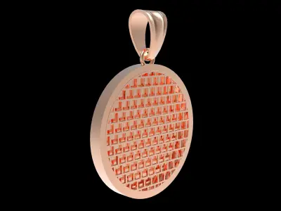 Mendel Mens Egyptian Gold Pendant 3D print model