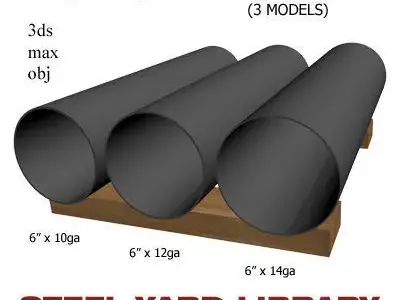 6in Thin Wall Pipe 3D model