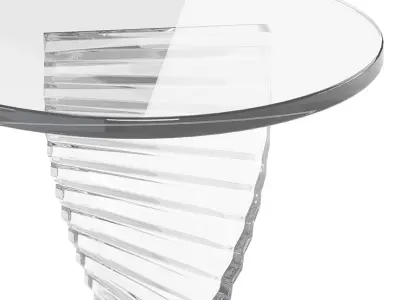 Simple Swirl Side Table 3D model