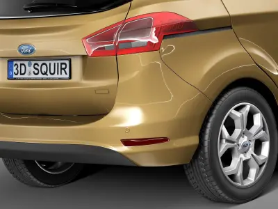 B-Max 2013 van 3D model