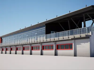 Imola Racetrack Building Complex  3D model