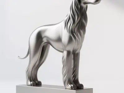 Afghan Hound 3D print model