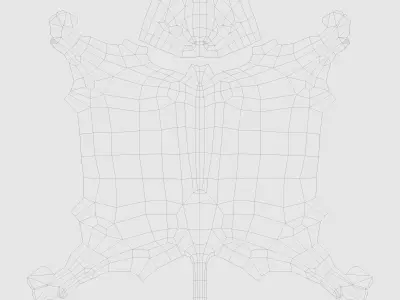 Warthog polygonal Low-poly 3D model