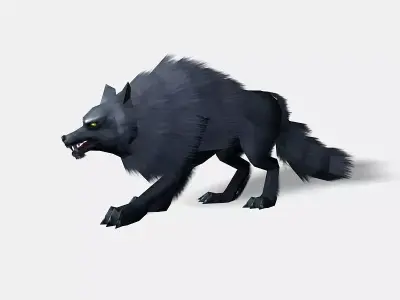 Wolf 3D model 2022  Low-poly 3D model