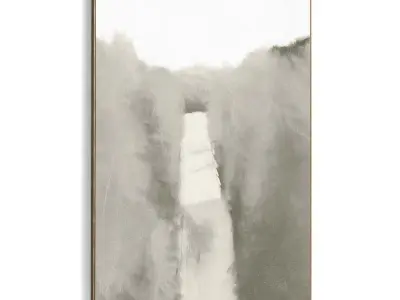 Plaster Two Photo Frame 469 Low-poly 3D model