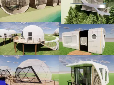 capsule room -A4 3D model