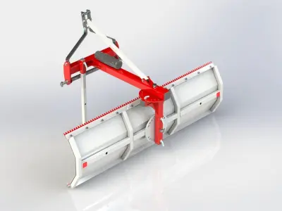 WG 1015 - Rear mounted blade 100 - 250 3D model