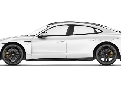 Porsche Taycan Turbo S 2020 3D model