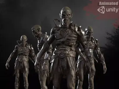 SkinnyOrc 6 Low-poly 3D model