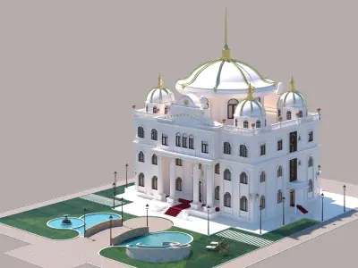 villa classic home 3D model