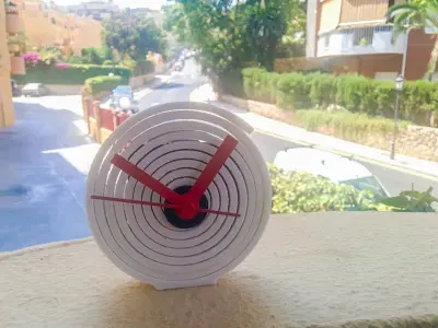 The Spiral - Desktop Clock Free 3D print model