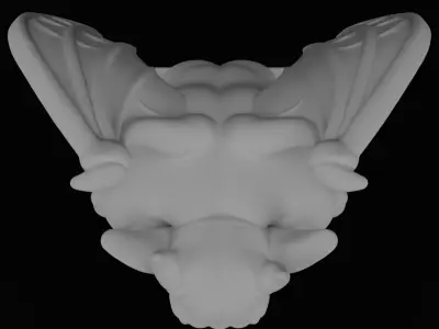 Gargoyle  figurine 3D model for 3D Printable  3D print model