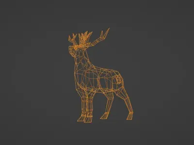 Geometric Reindeer 3D model