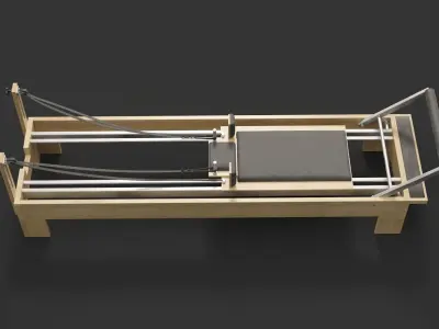 Pilates Table 3D model