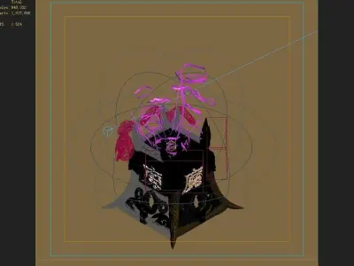 Stone Town Magic Cave - Crystal Statue 01 3D model