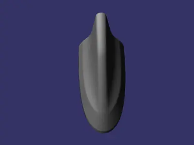 Antenna shark fin  Free 3D print model