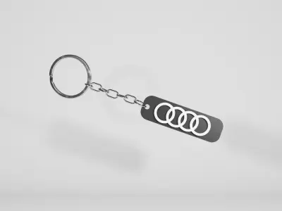 AUDI Keychain 3D print model