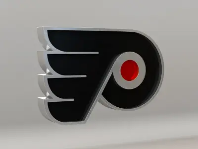 NHL Philadelphia Flyers Team Logo 3D model