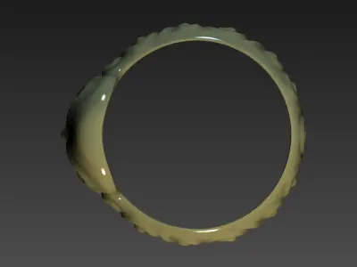 fashion ring A008 3D print model
