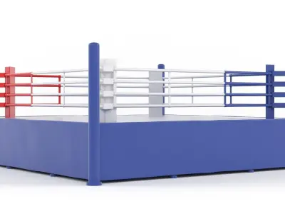 Boxing Ring 3D model 2