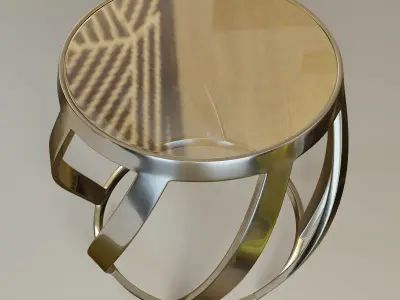  Twisted barrel table  3D model