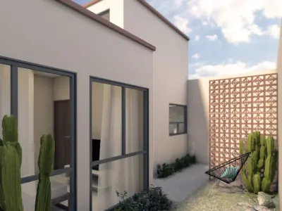 CASA AMUEBLADA  render INTERIOR Y EXTERIOR 3D model