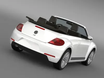 VW Beetle TDI Cabrio 2014 3D model