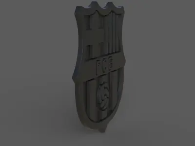 Fc Barcelona symbol 3D model 3D print model