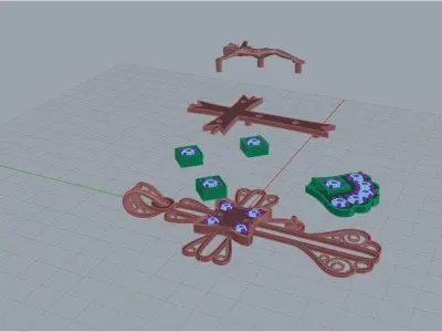 Cross Pendant 8957 3D print model