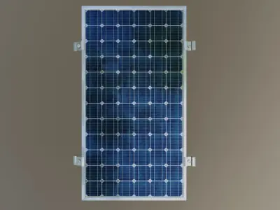 4-Solar Panel 30Wp 640x345x20mm 3D model