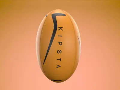Rugby Ball Low-poly 3D model