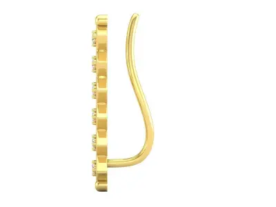 Diamond Crawler Climber Earrings for woman 3D print model