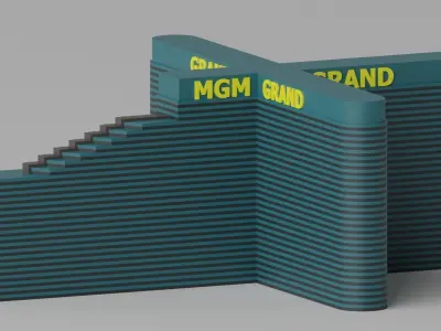 MGM Grand Building Las Vegas 3D model